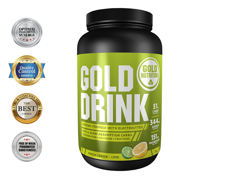 CYKLO SET - Gold Drink 1 kg limetka + 2x Extreme Fluid gel + 2x sportovní láhev | Energie - 2