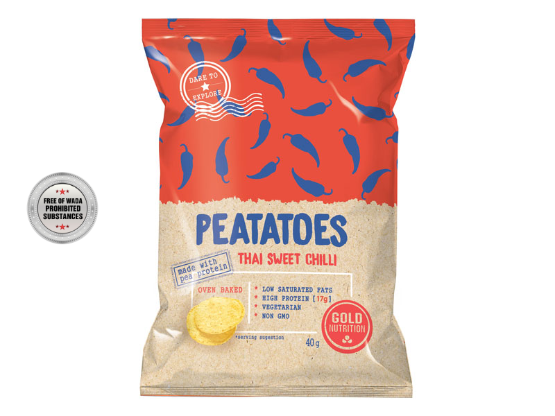 PEATATOES thai sweet chilli 40 G - proteinové chipsy | Zdravá výživa - 1
