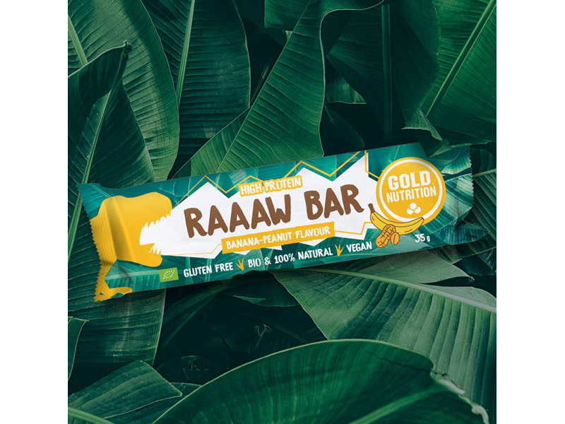RAAAW BAR banán a arašídy | Tyčinky - 2