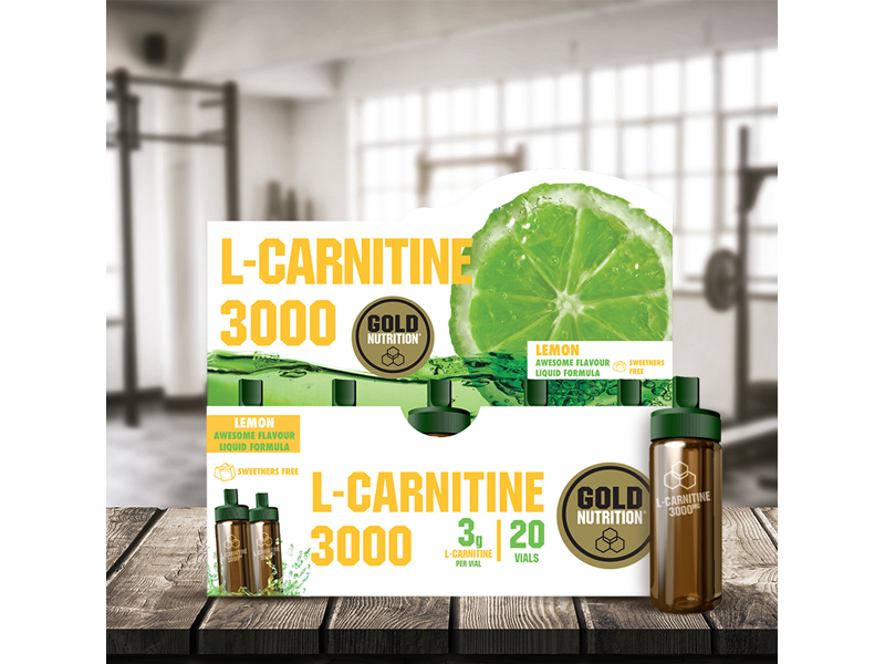 L-CARNITINE 3000 mg citron - balení 20 kusů - spalovač tuků | Hubnutí, spalovače tuků - 2
