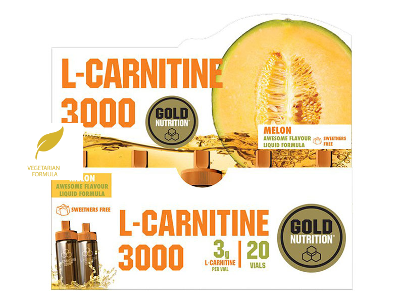 L-CARNITINE 3000 mg meloun - balení 20 kusů - spalovač tuků | Hubnutí, spalovače tuků