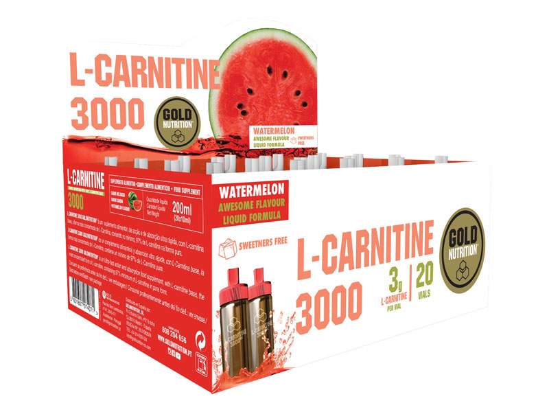 L-CARNITINE 3000 mg vodní meloun - balení 20 kusů - spalovač tuků | Hubnutí, spalovače tuků - 2
