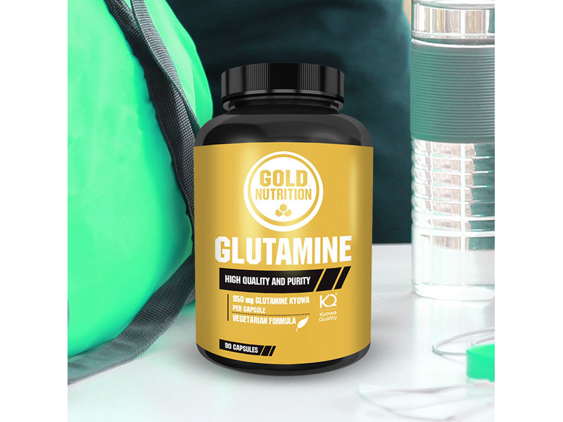GLUTAMINE 1000 mg 90 kapslí - 100 % čistý glutamin v kapslích | Aminokyseliny - 2