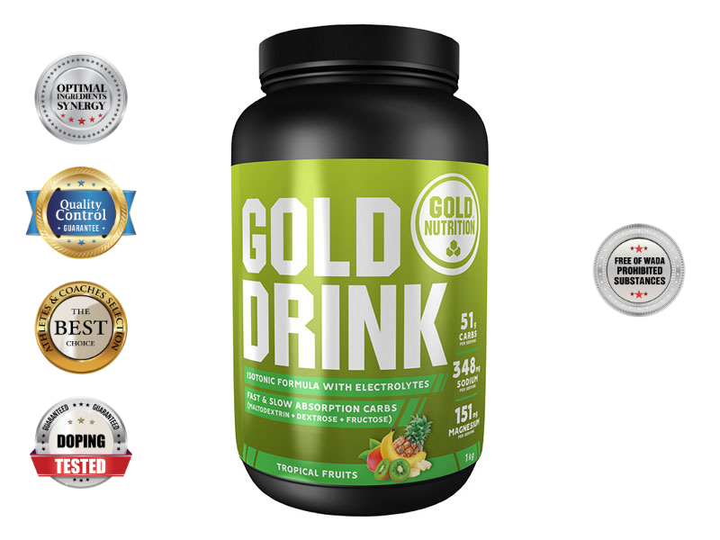 GOLD DRINK tropické ovoce 1 kg - hydratační izotonický nápoj | Pitný režim