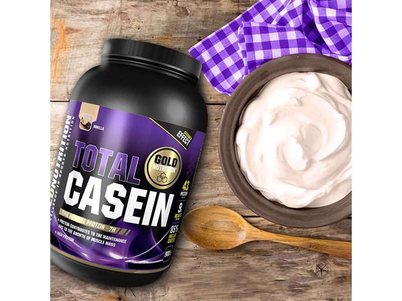 TOTAL CASEIN vanilka 900 g -pomalu vstřebatelný protein | Potréninkové doplňky, regenerace - 2