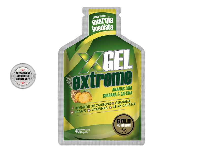 EXTREME GEL CAFFEINE/GUARANA ananas - energetický gel | Energie - 1