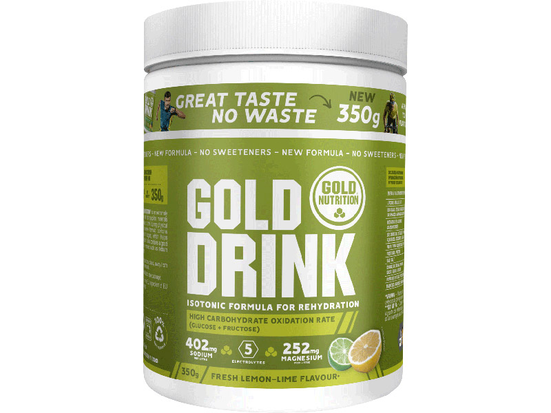 GOLD DRINK limetka 350 g - hydratační izotonický nápoj