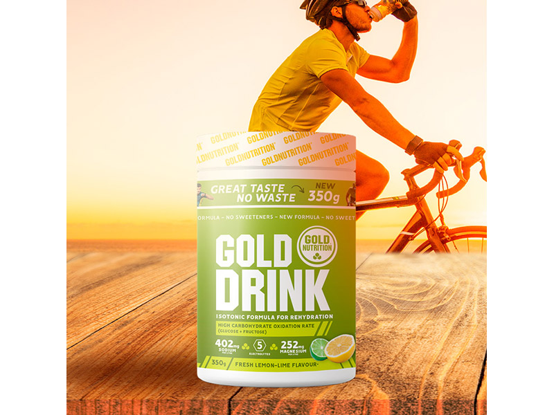 GOLD DRINK limetka 350 g - hydratační izotonický nápoj | Pitný režim - 2