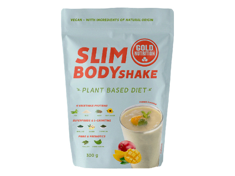 SLIM BODY SHAKE mango 300 g - rostlinný proteinový nápoj