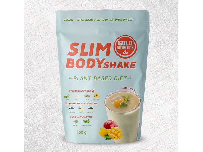 SLIM BODY SHAKE mango 300 g - rostlinný proteinový nápoj | Hubnutí, spalovače tuků - 2
