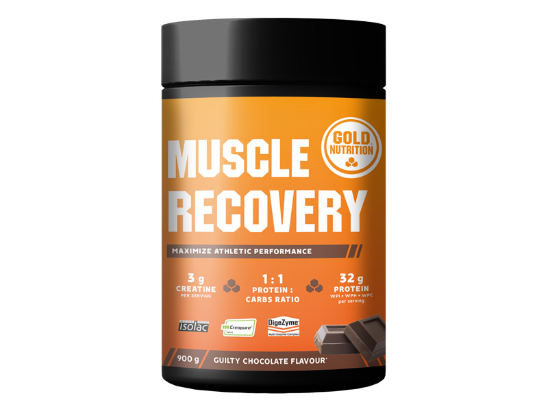 MUSCLE RECOVERY čokoláda 900 g - vícesložková nápoj pro regeneraci a růst svalů | Proteiny