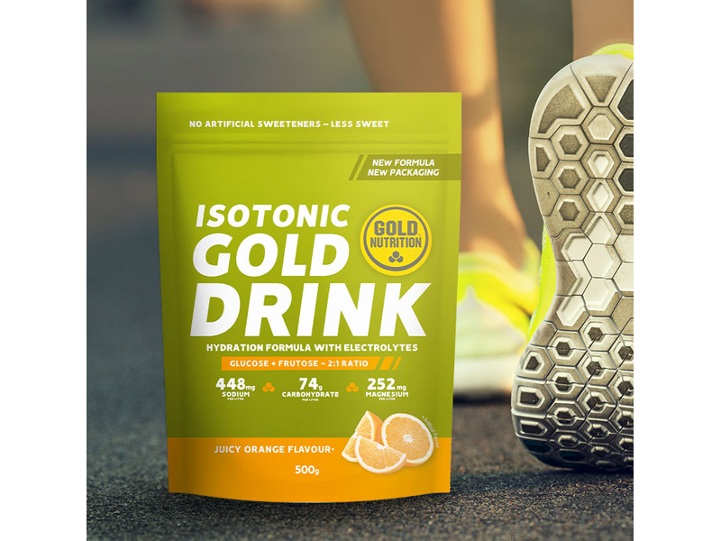 GOLD DRINK pomeranč 500 g - hydratační izotonický nápoj | Pitný režim - 2