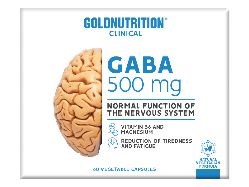 GABA - GN CLINICAL 60 kapslí - kombinace hořčíku a vitamínu B6 | Vitamíny, minerály